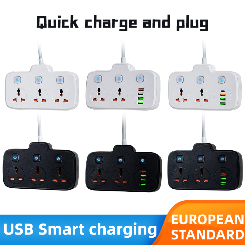 <strong>C02 Power Sockets 4Way+4USB+2PD with 3000W, 3Mtr Cord Length, 3.4A USB Output</strong>