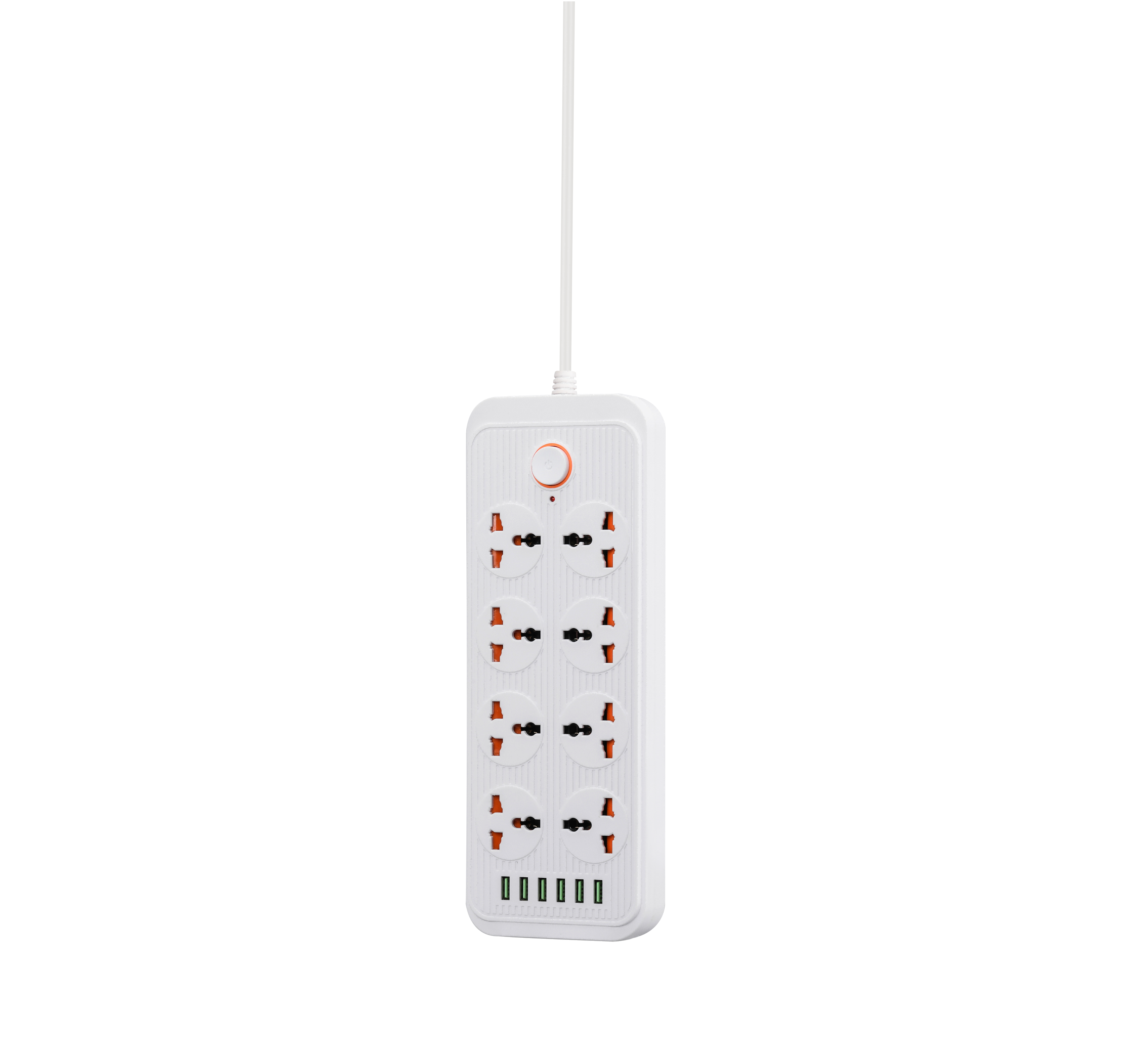 <strong>Power extension socket 8universal socket +6USB port 2.1A smart charger with  3meter power cord </strong>